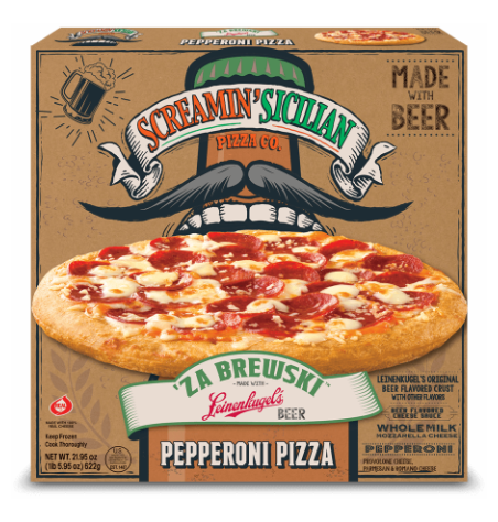 La pizza Screamin' Sicilian Za’Brewski de Palermo Villa Inc.