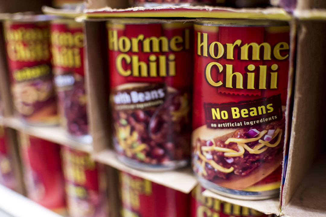 Hormel Chili cans