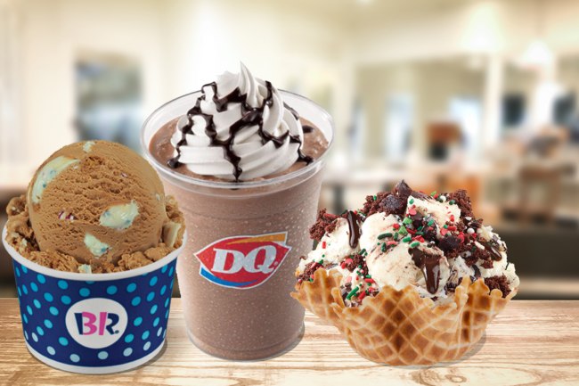 New menu items from Baskin-Robbins, Dairy Queen, Cold Stone Creamery