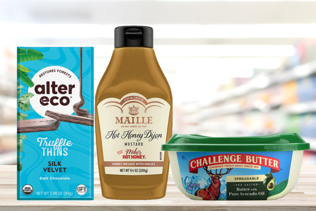 New products from Alter Eco, Mike's Hot Honey, Challenge Butter