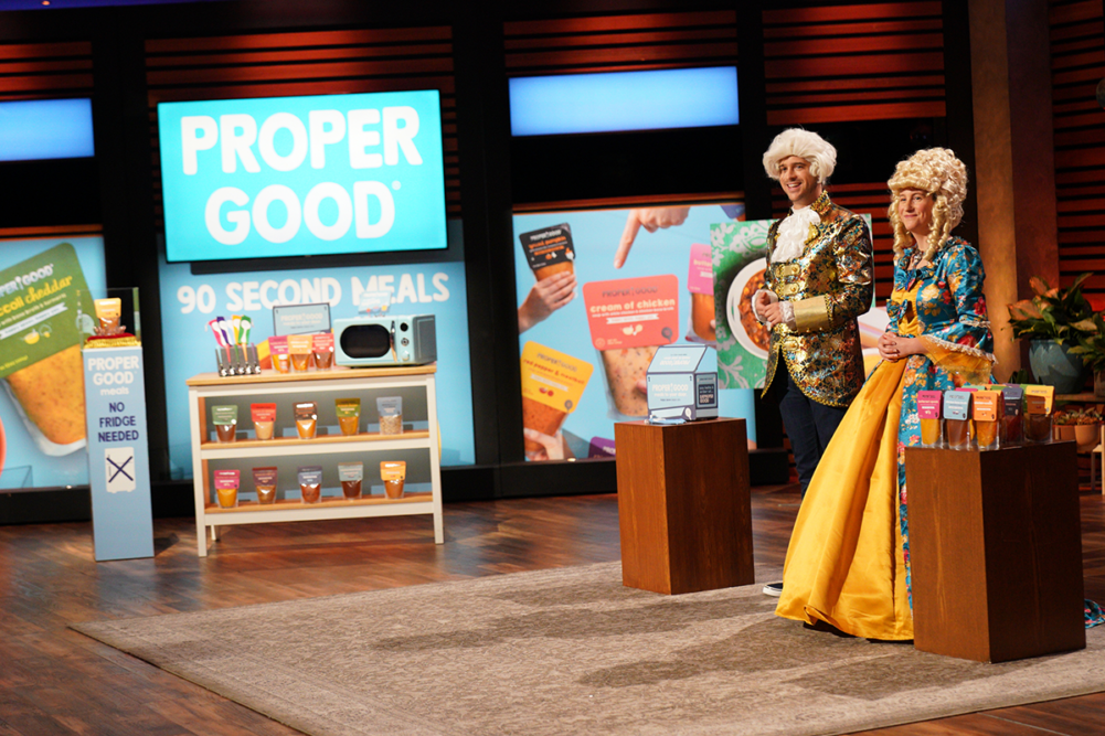 Proper Good founders on "Shark Tank"