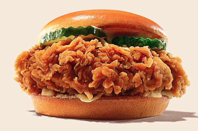 Burger King chicken sandwich