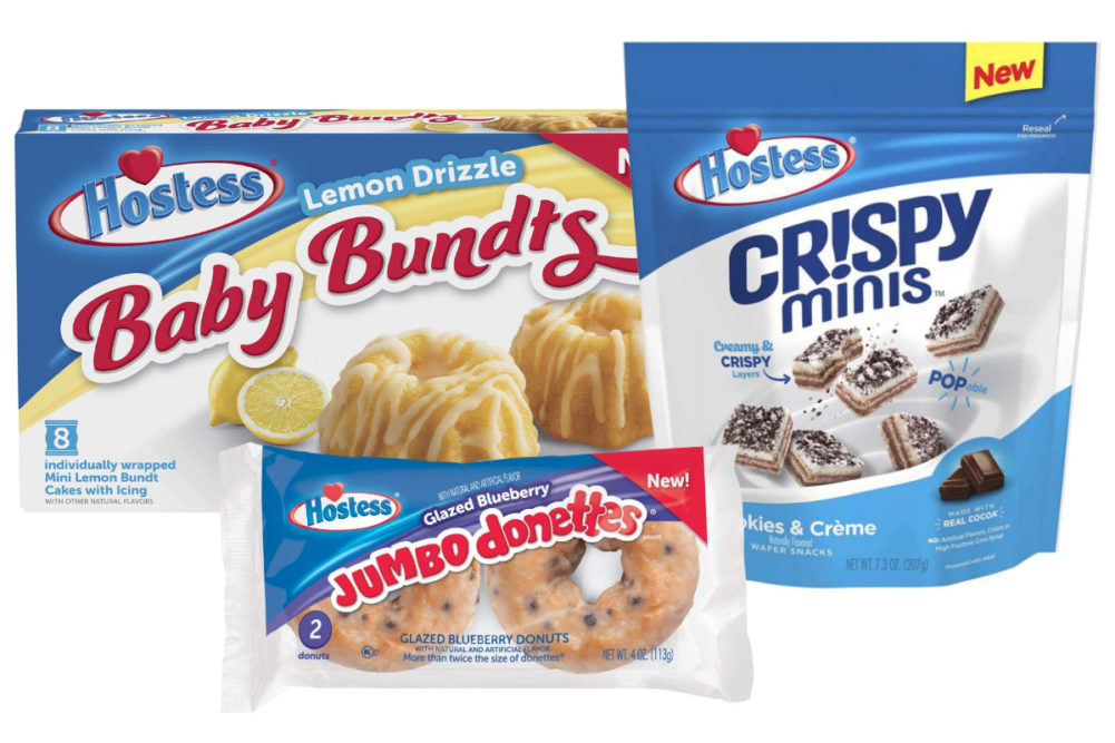 Hostess Baby Bundts, Crispy Minis and Jumbo Donettes