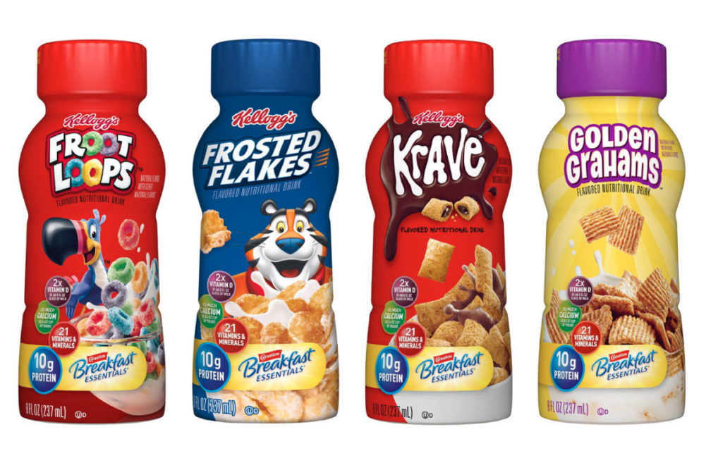 Kellogg Nestle breakfast nutritional drinks