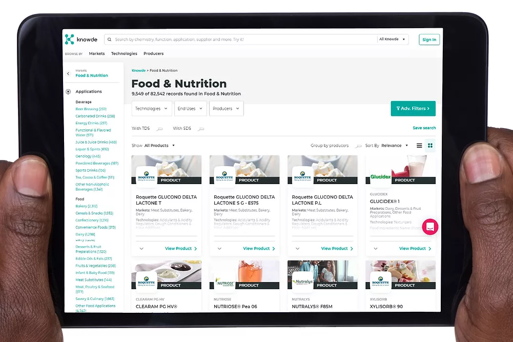 Knowde digital marketplace