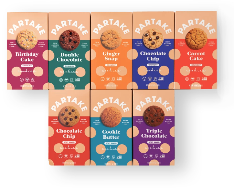 Partake Foods cookies portfolio