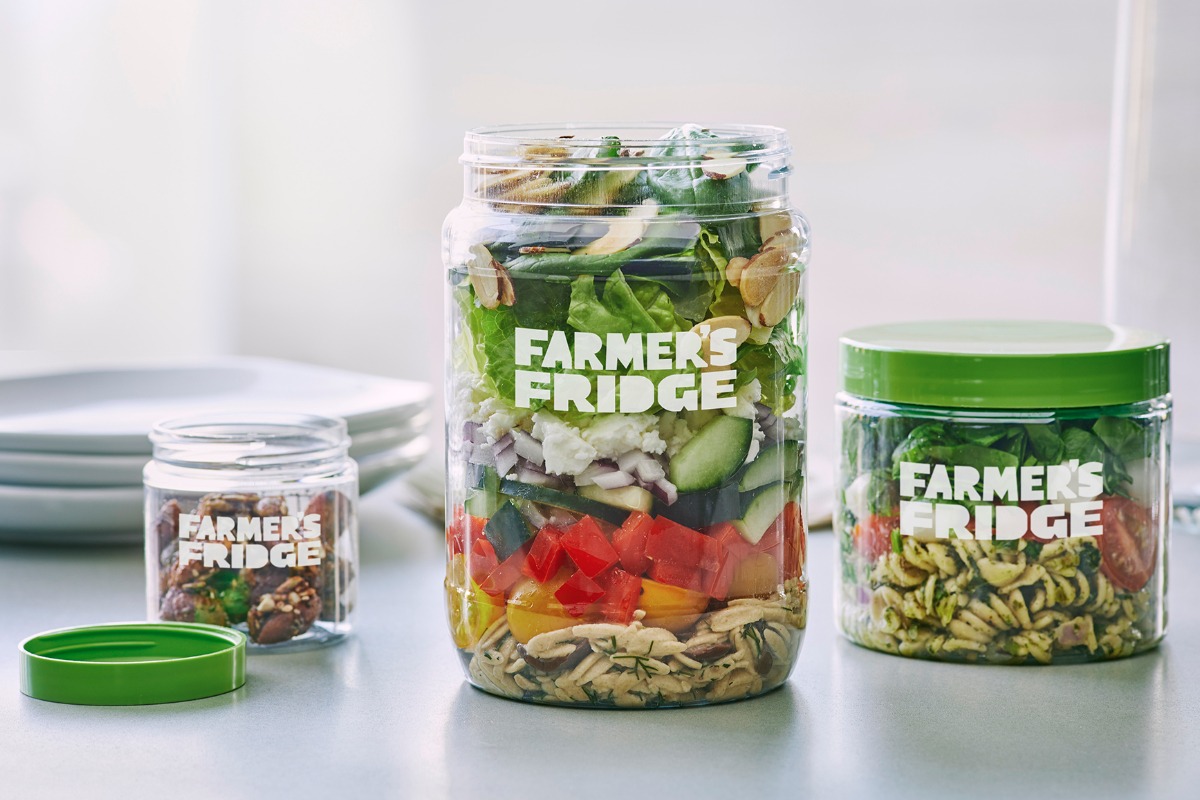 Farmer's Fridge salads in jars