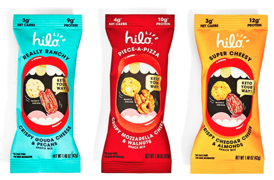 Hilo Life cheese and nut snack mixes