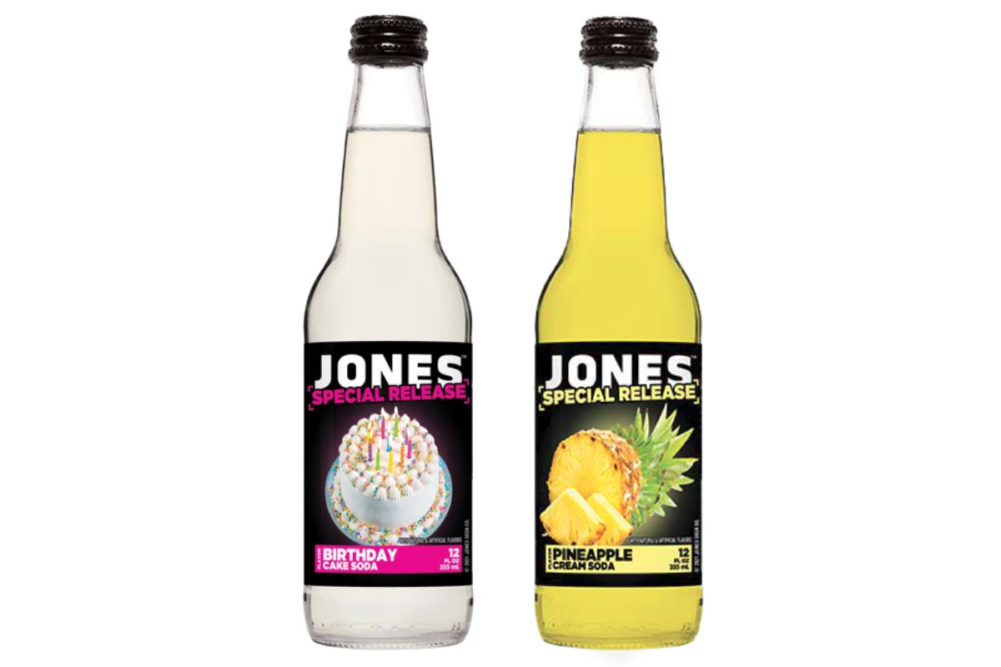Jones Soda Special Release Birthday Cake and Pineapple Cream sodas