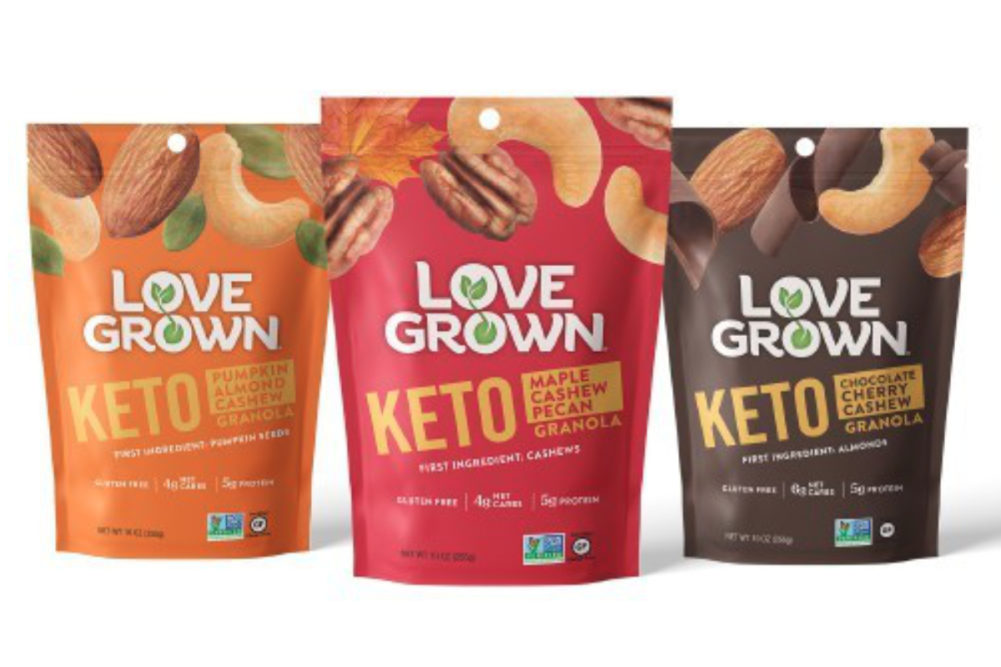 Love Grown Foods keto-friendly granola