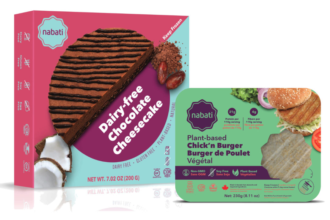 Nabati Foods Global Inc. plant-based cheesecake and chicken burger