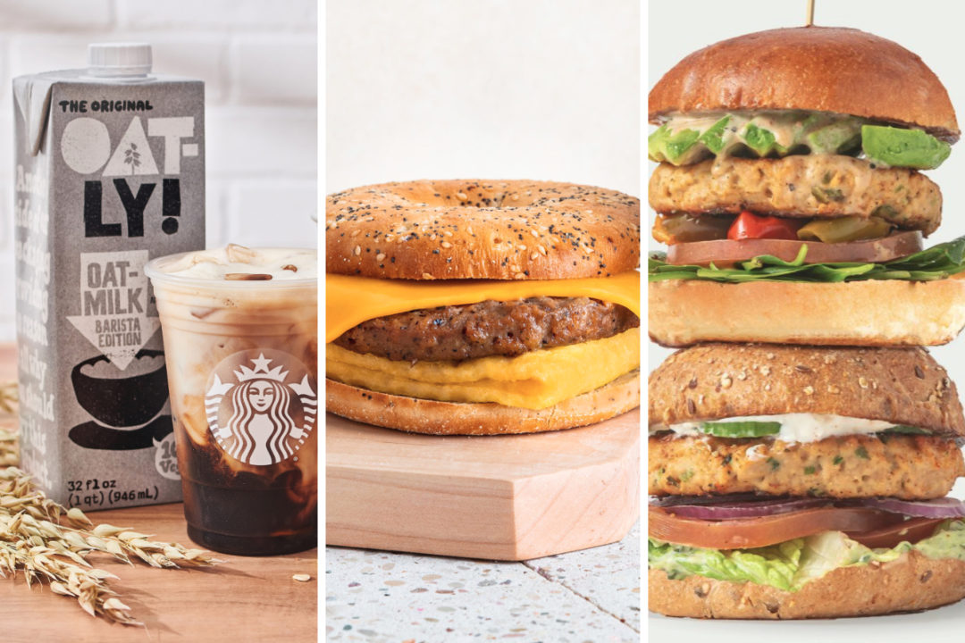 New plant-based menu items from Starbucks, Peets Coffee and Bareburger