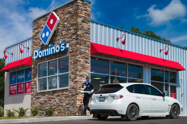 Domino’s carside delivery