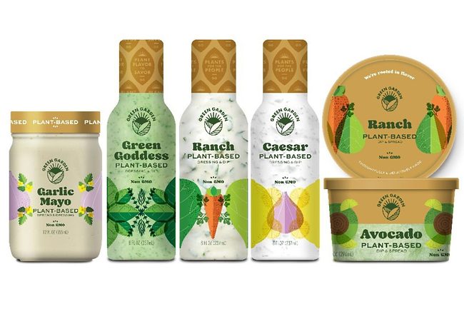 Green Garden plant-based dips, dressings and mayos