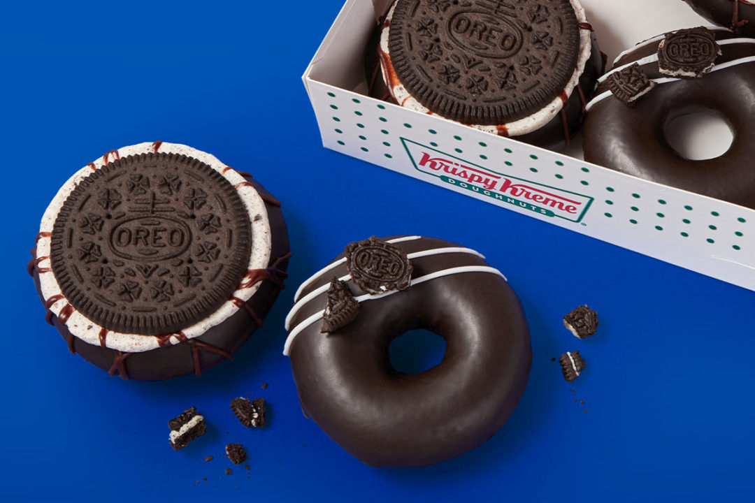 Krispy Kreme Oreo Cookie Glazed Donuts