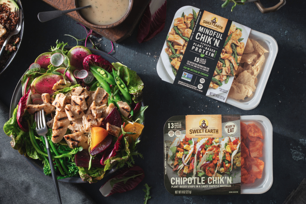 Sweet Earth plant-based chicken products