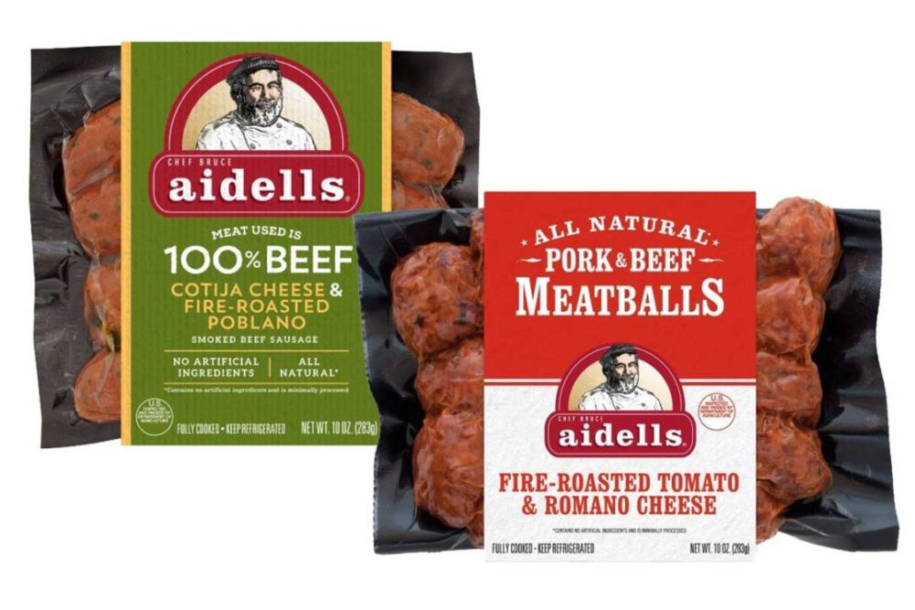 Aidells sausages and meatballs