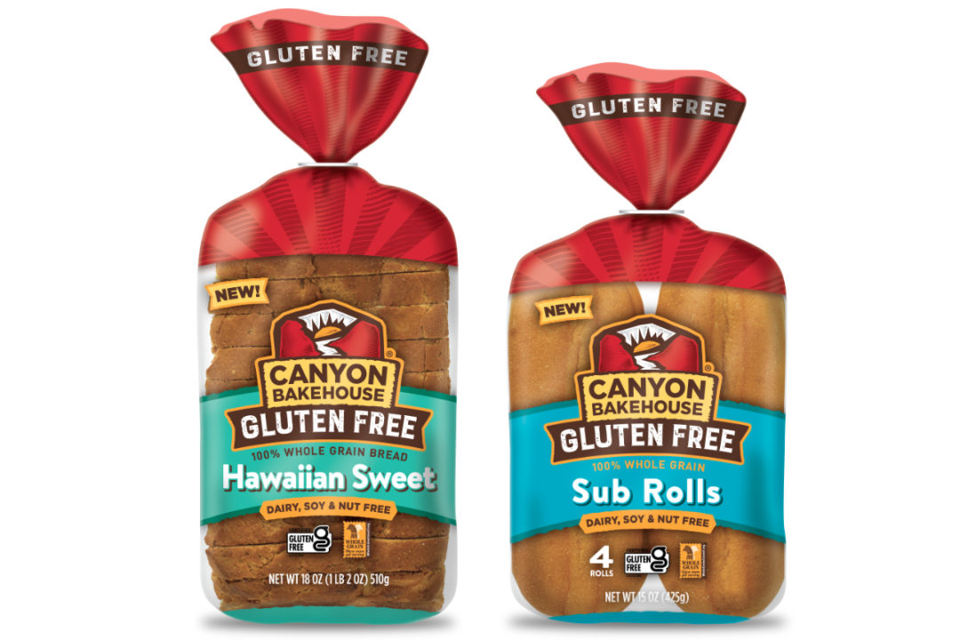 Canyon Bakehouse gluten-free Sub Rolls and Hawaiian Sweet Bread