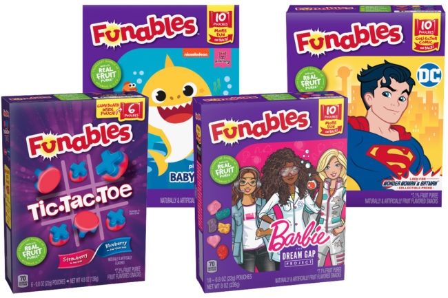 Funables fruit snacks