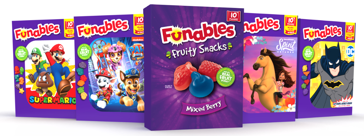 Funables fruit snacks lineup
