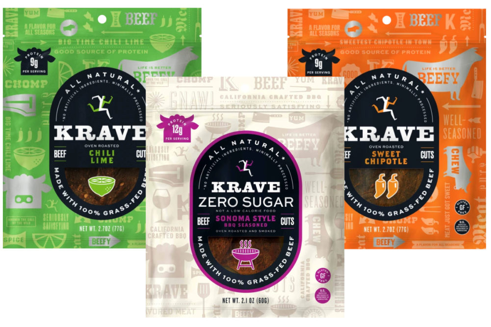 Krave packaging refresh and new zero sugar jerky