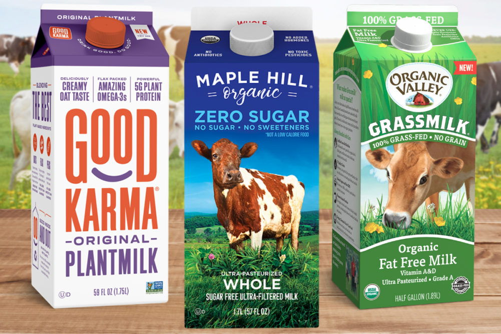 New products from Good Karma Foods, Organic Valley, Maple Hill Creamery