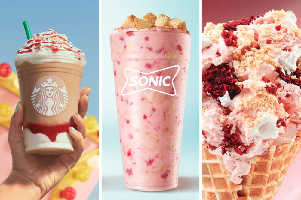 New menu items from Starbucks, Sonic, Cold Stone