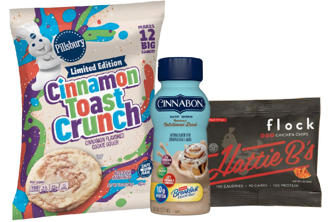 New products from Nestle, General Mills, The Naked Market