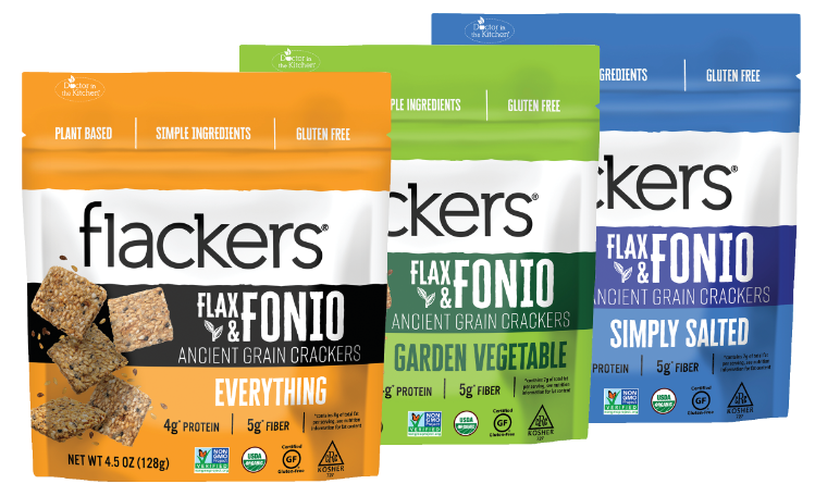 Flackers upcycled snacks