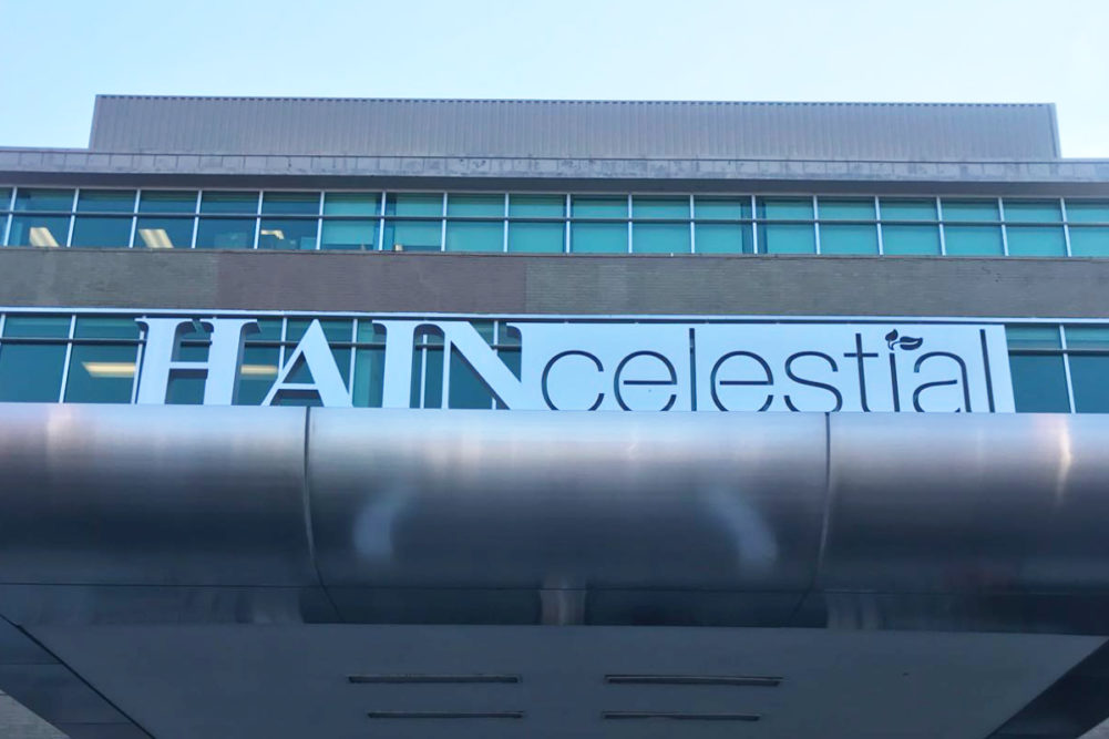Hain Celestial headquarters sign