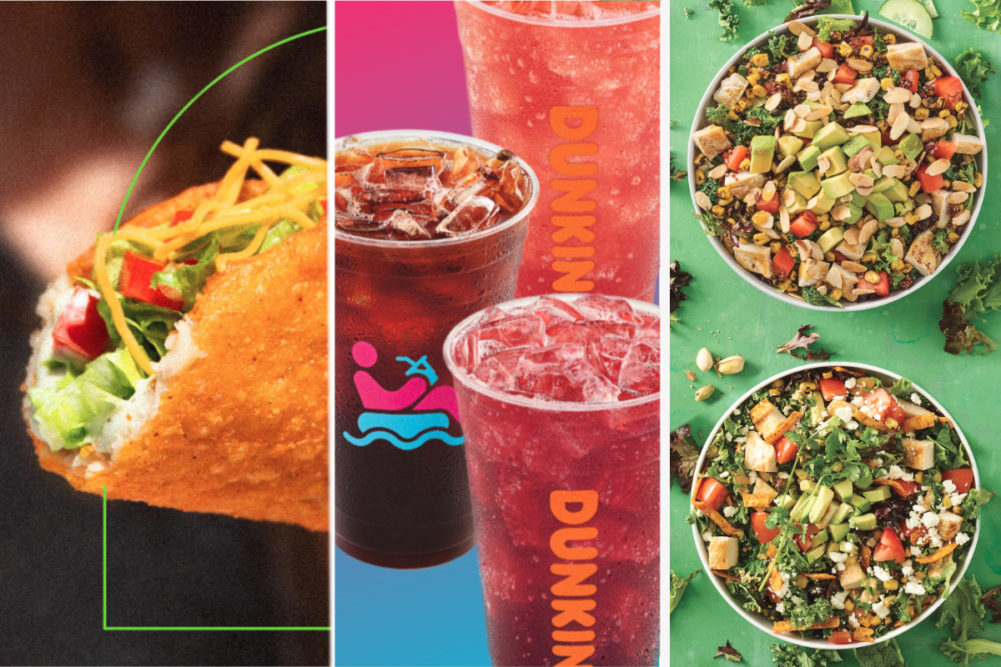 Test menu items from Taco Bell, Dunkin', Noodles & Company