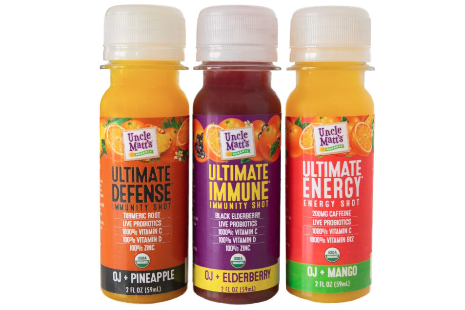 Uncle Matt’s Organic introduces immunity and energy shots | 2021-06-16