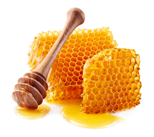 Honeycomb with honey