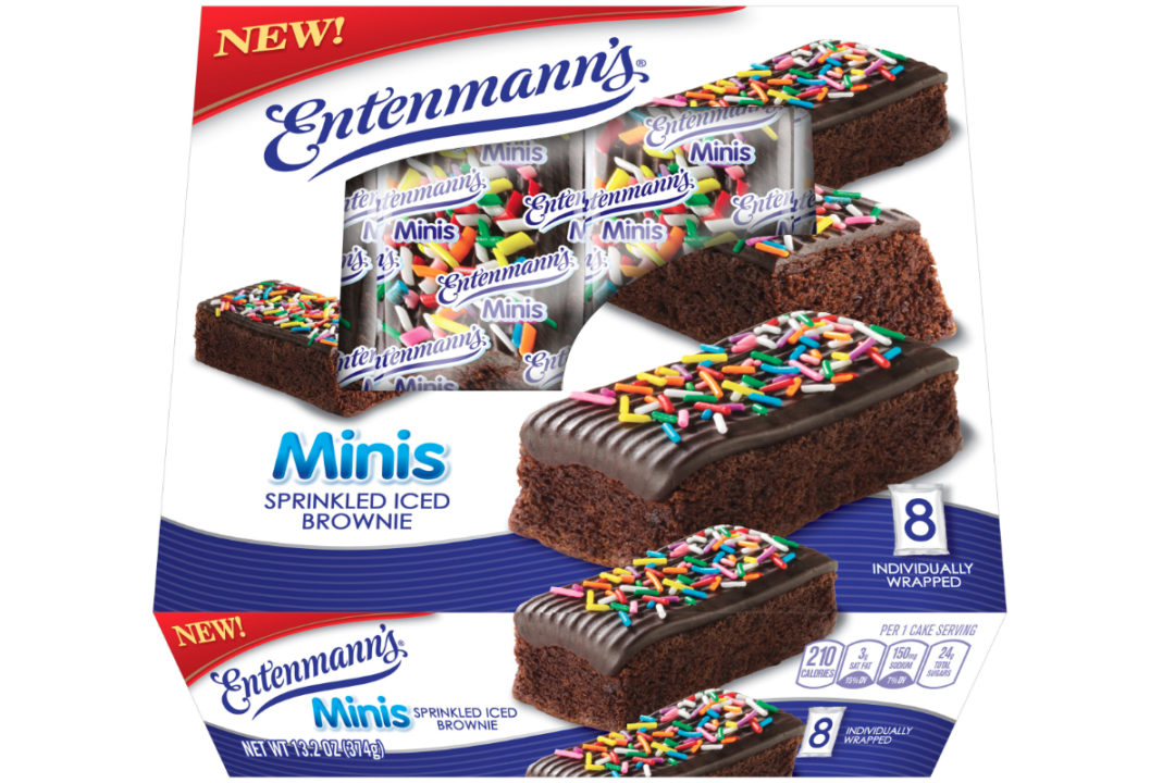 Entenmann’s Minis Sprinkled Iced Brownies