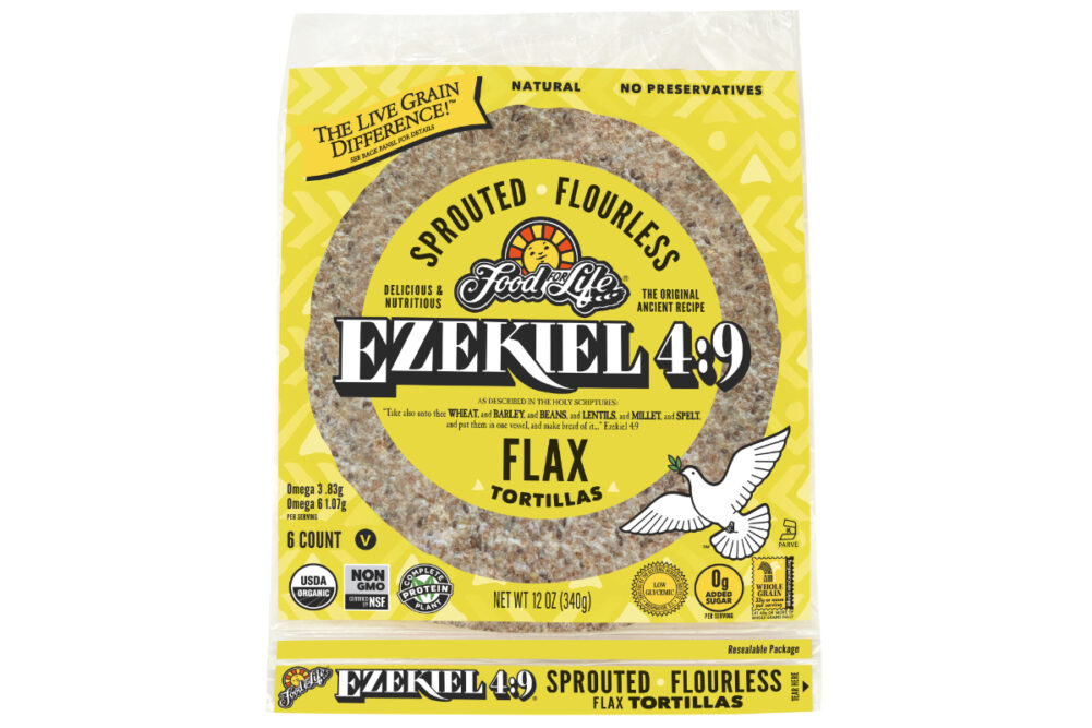 Ezekiel 4:9 Sprouted Flourless Flax Tortillas