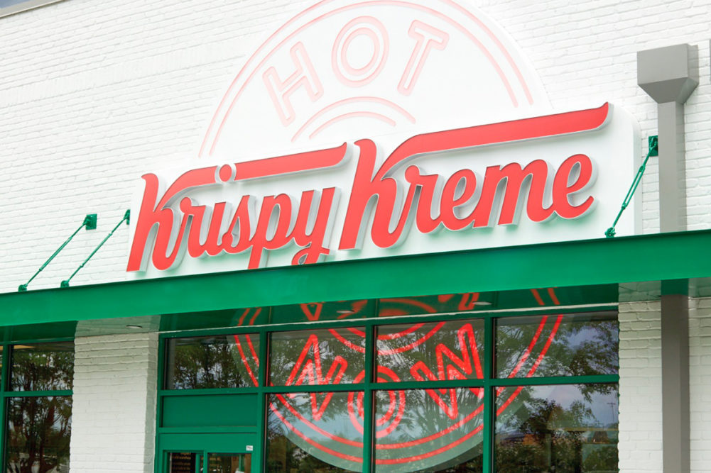 Krispy Kreme Hot Now sign