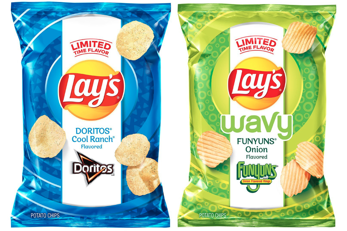 Lay's Doritos Cool Ranch and Lay's Wavy Funyuns Onion