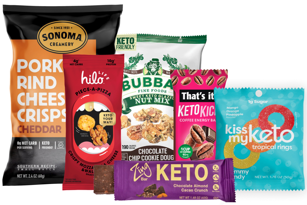 Keto products at Sweets & Snacks