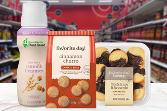 Target Good & Gather plant-based creamers and Favorite Day treats