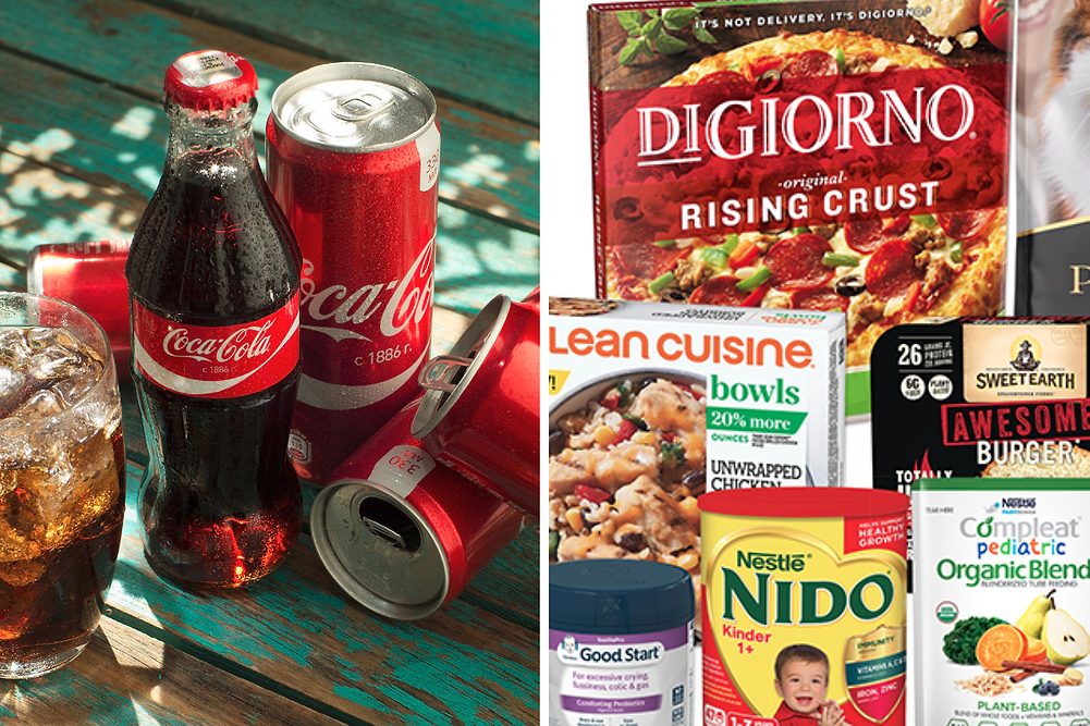 Coca-Cola and Nestle products