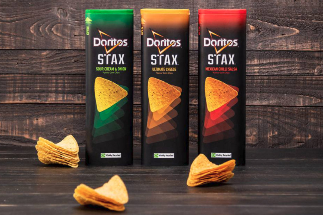 Doritos Stax recyclable packaging