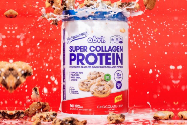 Entenmann’s x Obvi Super Collagen Protein Powder | Chocolate Chip Cookie