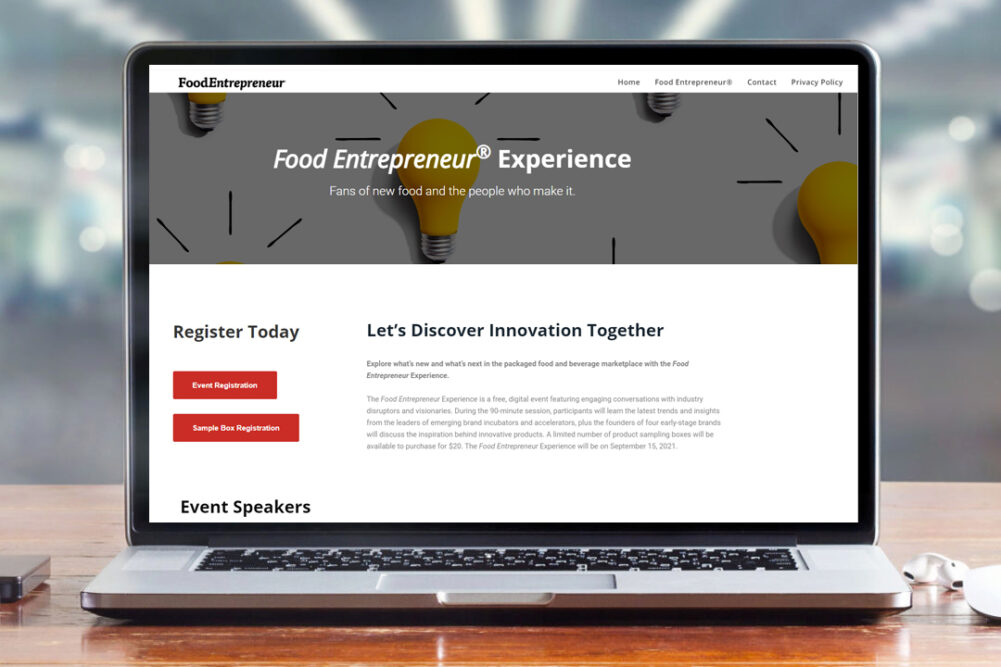 Food Entrepreneur Experience website