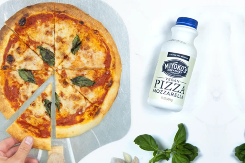 Miyoko's liquid vegan pizza mozzarella