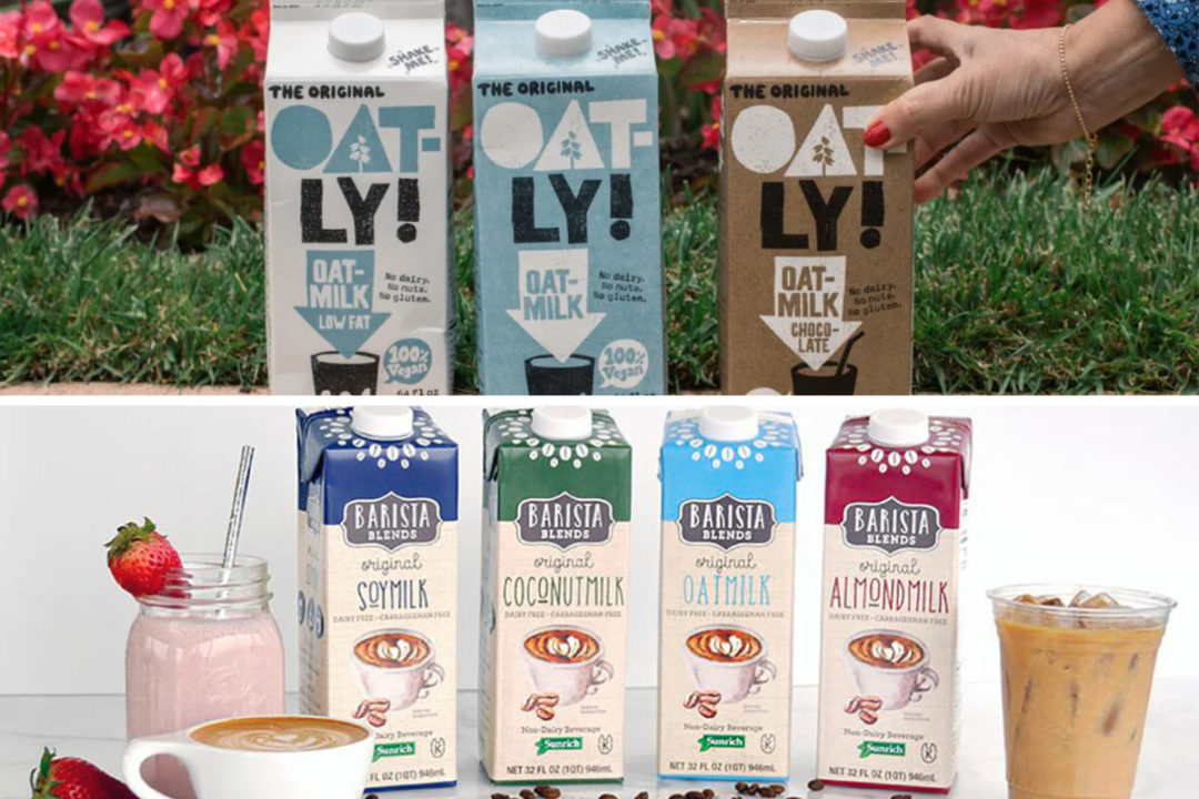 Oatly and SunOpta plant-based milk products
