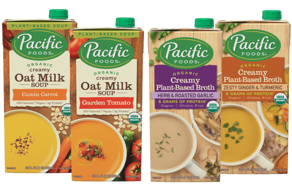 Pacific Foods Creamy Oat Milk Soups and Creamy Plant-Based Broths