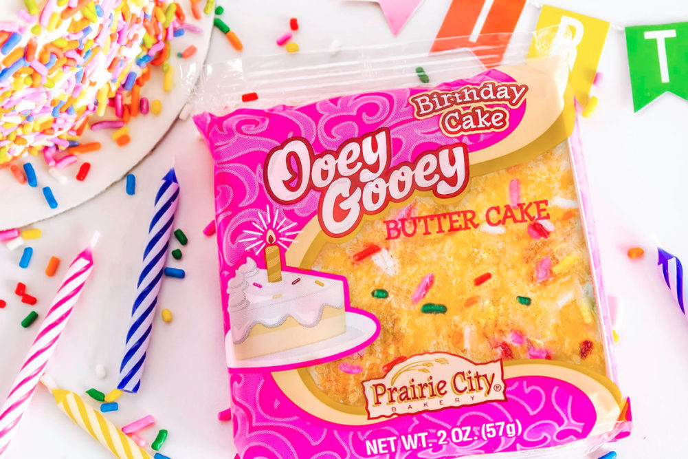 Prairie City Bakery birthday cake Ooey Gooey Butter Cake