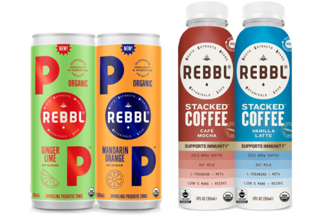 REBBL POP and REBBL Stacked Coffee