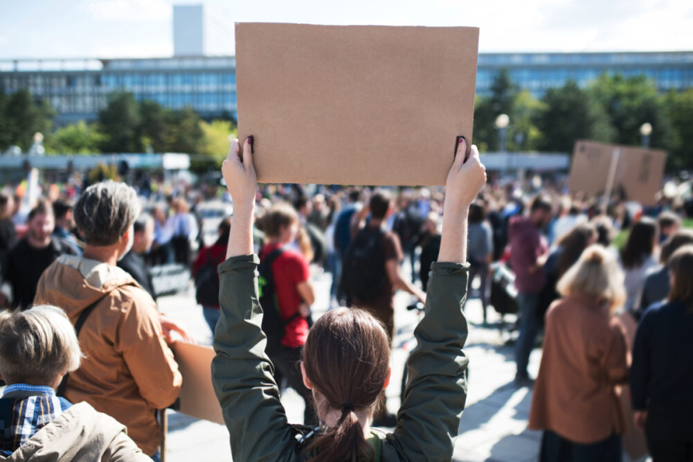 Workers on strike