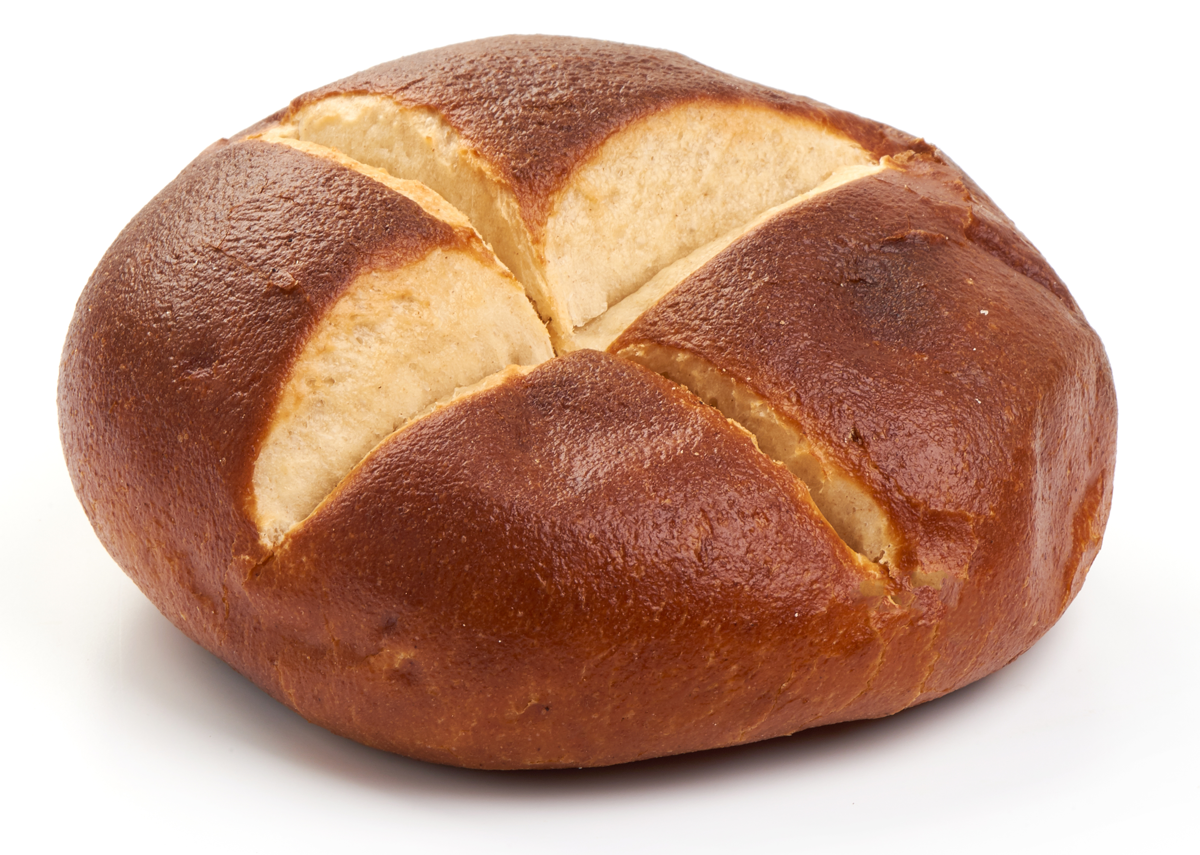 Low-carb pretzel bun